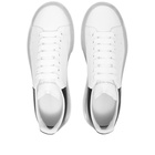 Alexander McQueen Men's Air Bubble Wedge Sole Sneakers in White/Black