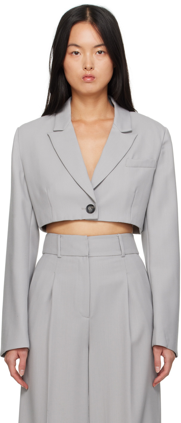 Elleme Gray Cropped Blazer