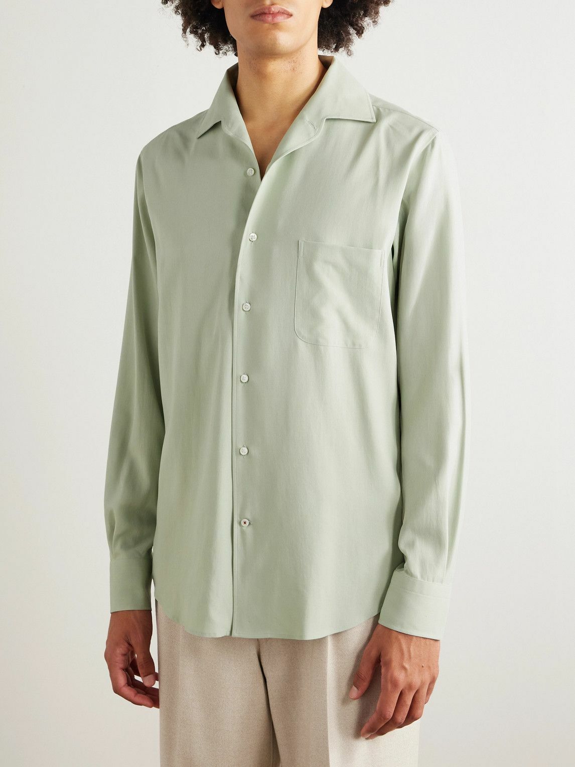 Loro Piana - André Silk Shirt - Green