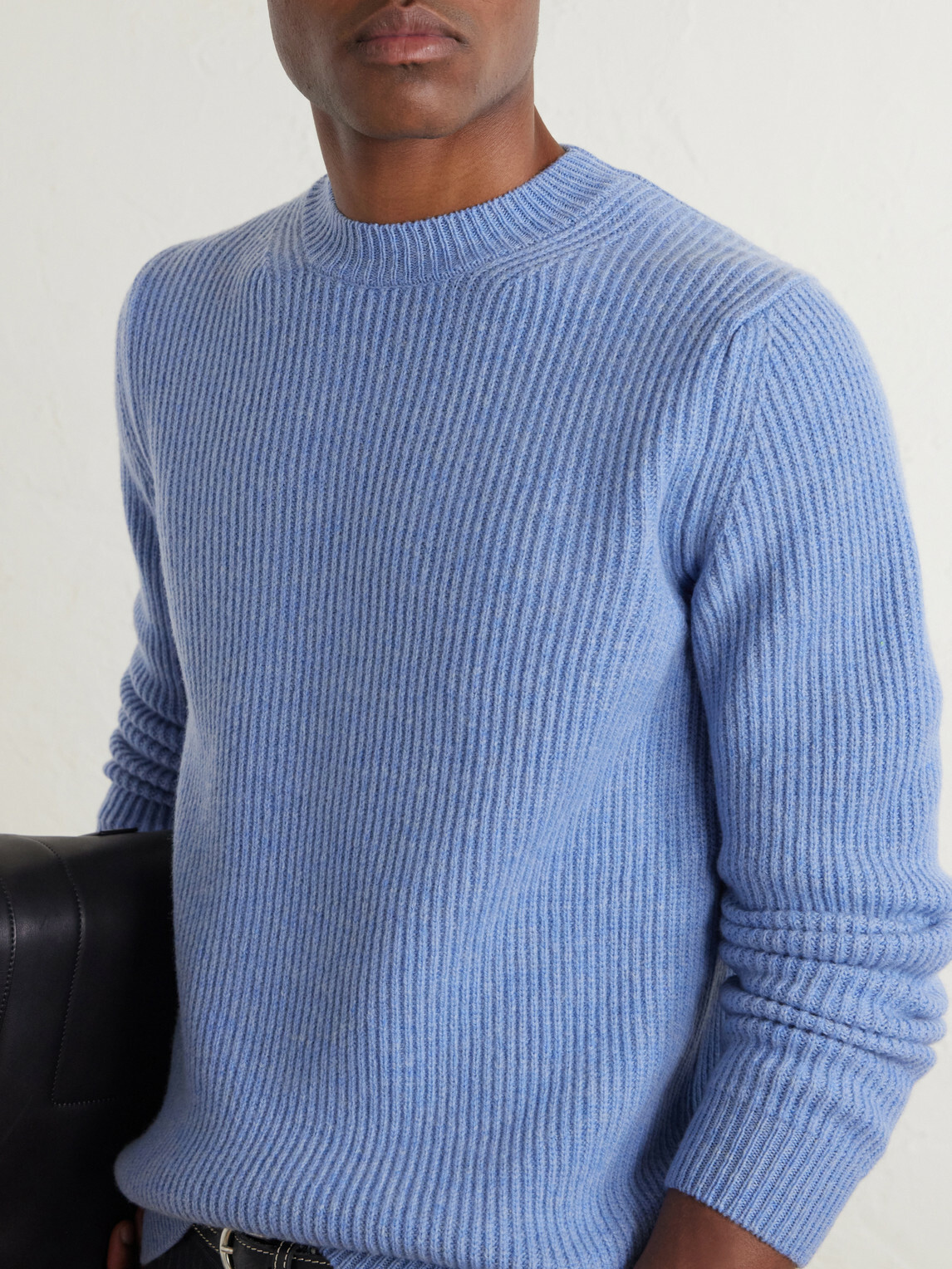 Slowear - Slim-Fit Ribbed Wool Sweater - Blue