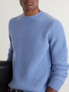 Slowear - Slim-Fit Ribbed Wool Sweater - Blue