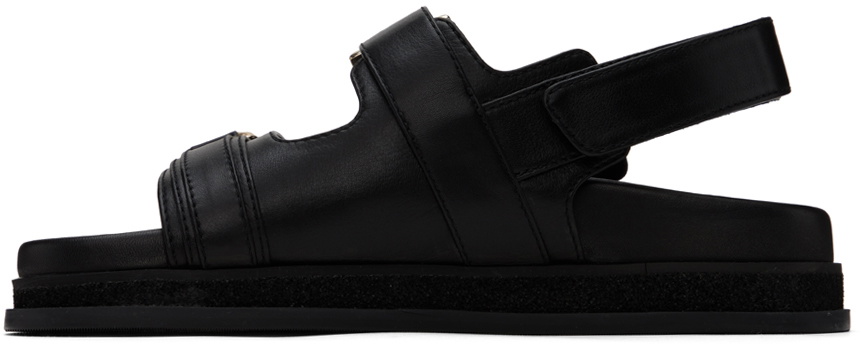 Jimmy Choo Black Elyn Flat Sandals Jimmy Choo