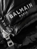 Balmain - Slim-Fit Quilted Shell Hooded Down Jacket - Black