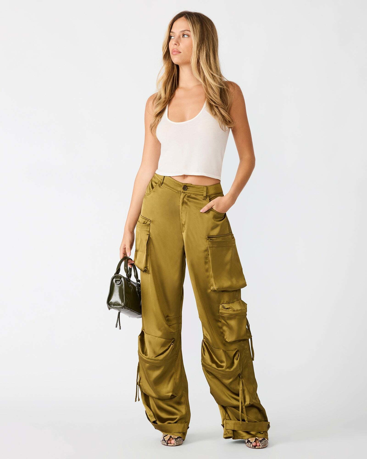 Steve Madden Duo Pants in Green