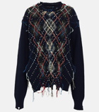 Maison Margiela Jacquard wool-blend sweater