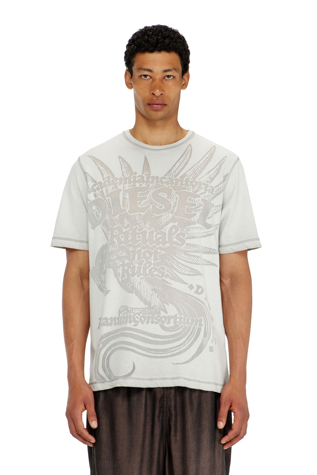 Diesel Khaki T-Cranet-Ls Long Sleeve T-Shirt Diesel