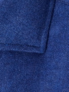 Brunello Cucinelli - Herringbone Cotton and Lyocell-Blend Shirt - Blue