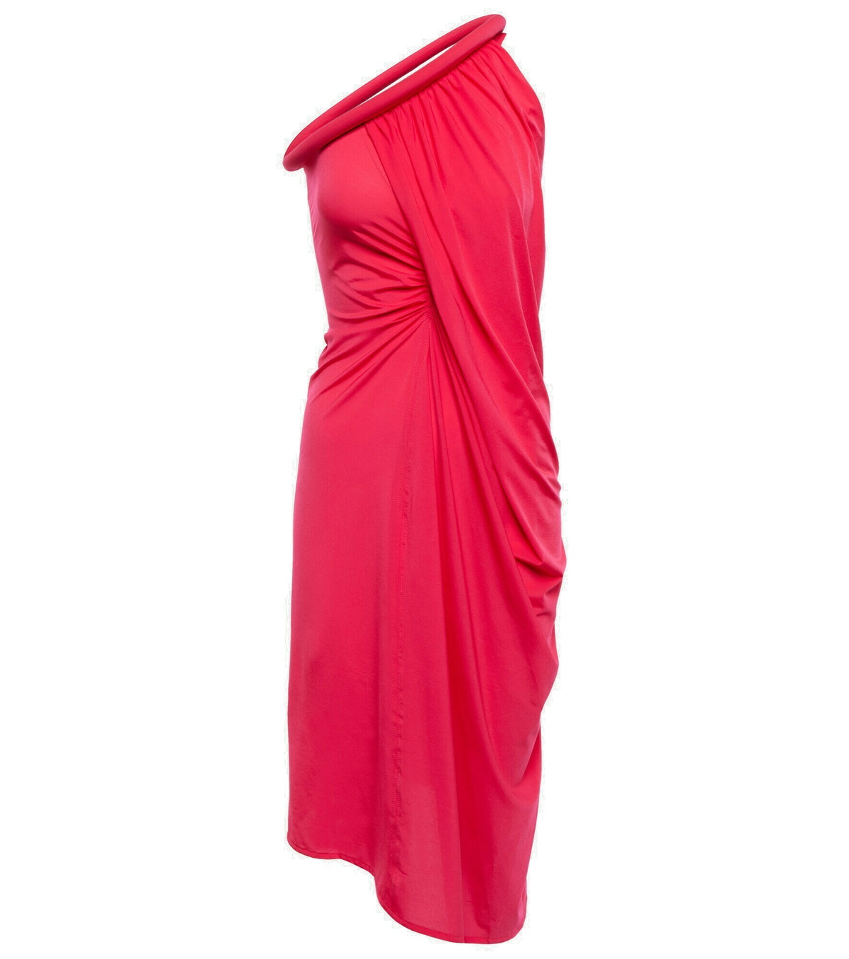 JW Anderson - One-shoulder draped midi dress JW Anderson