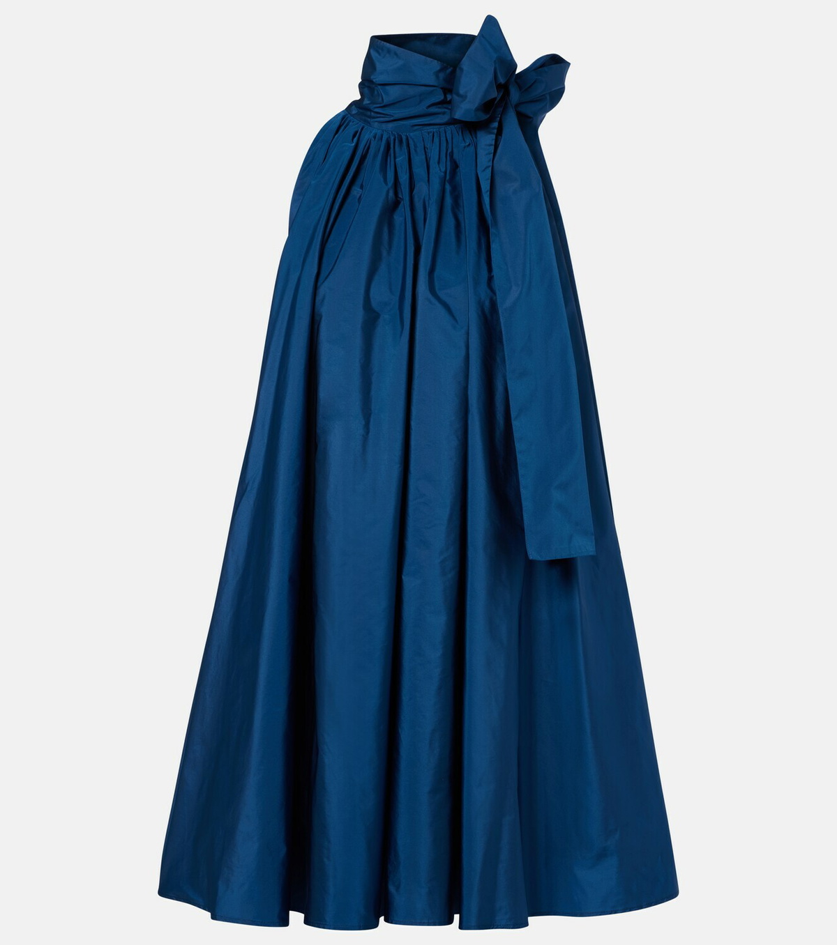 Max Mara Elegante tie-neck taffeta minidress