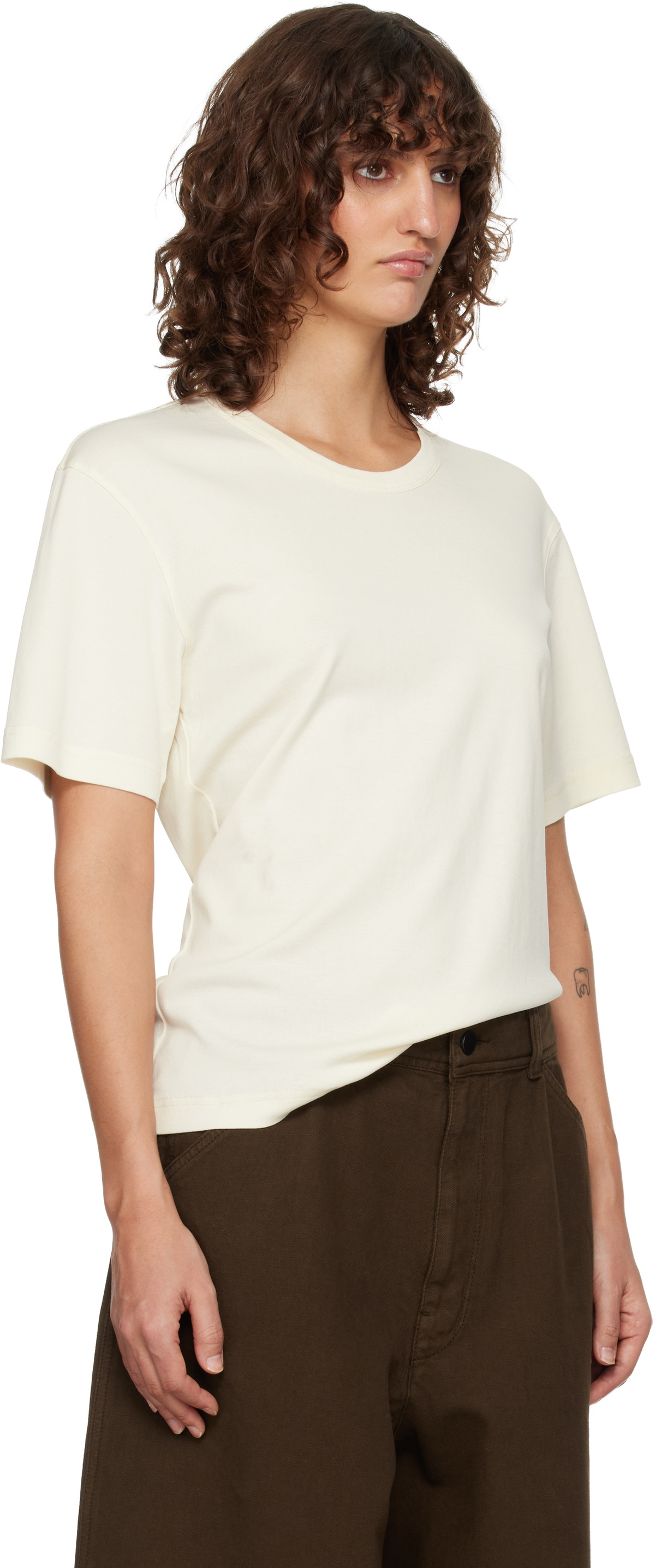 LEMAIRE Off-White Rib T-shirt