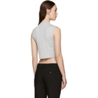 Nomia Grey Ribbed Sleeveless T-Shirt