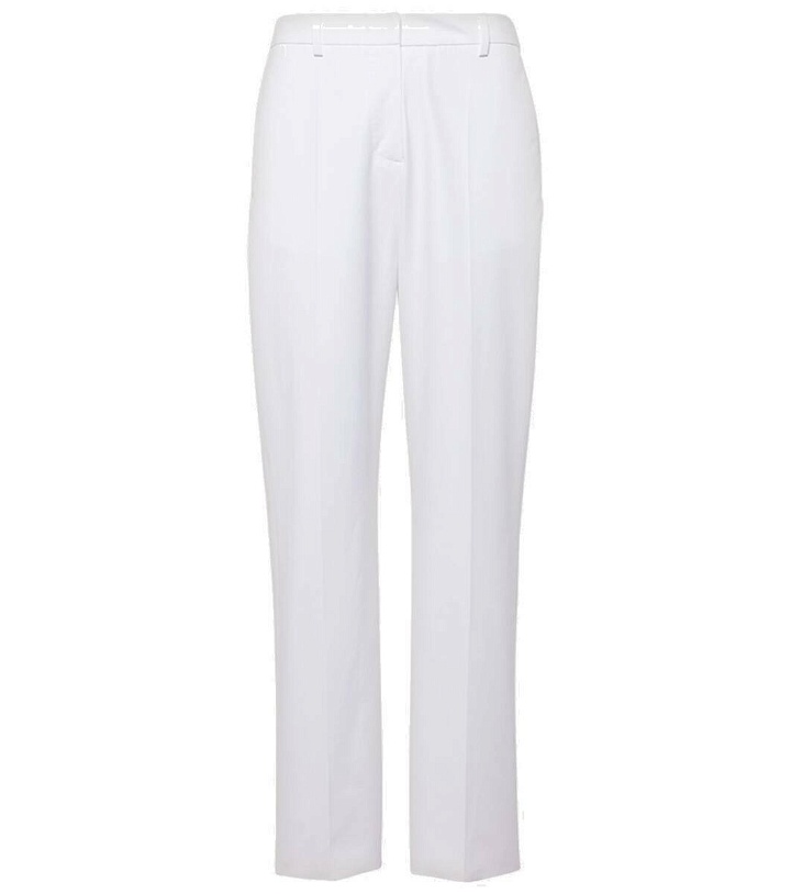 Photo: Valentino Low-rise cotton slim pants