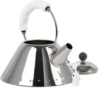 Alessi Silver & White 9093 Kettle, 67.6 oz