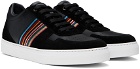 Paul Smith Black Signature Stripe Fermi Sneakers