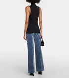 Frame Ribbed-knit turtleneck top