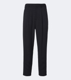 Giorgio Armani Pleated jacquard straight pants