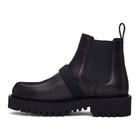 Valentino Black Valentino Garavani VLTN Beatle Chelsea Boots