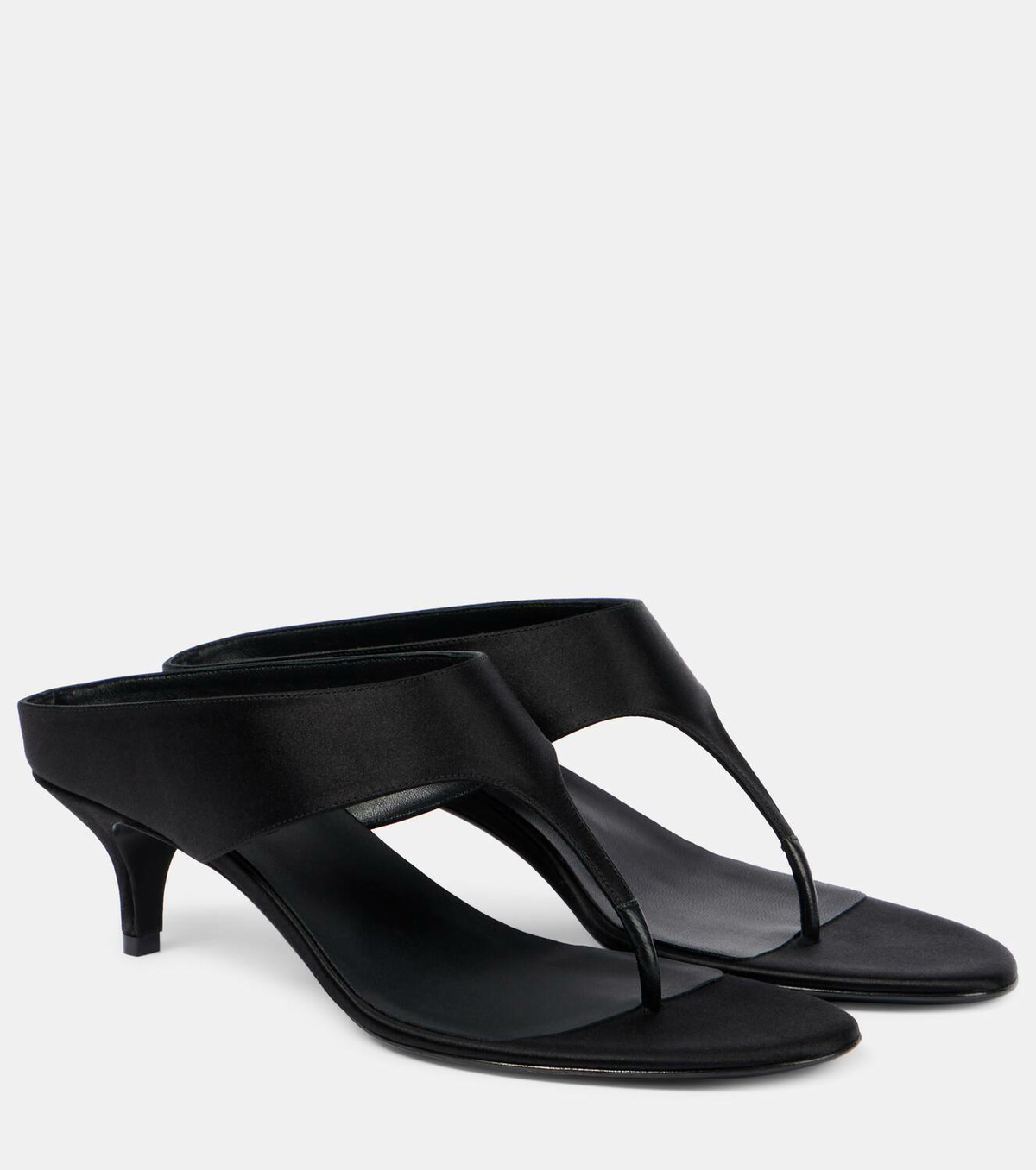 Magda Butrym 45 satin and leather thong sandals