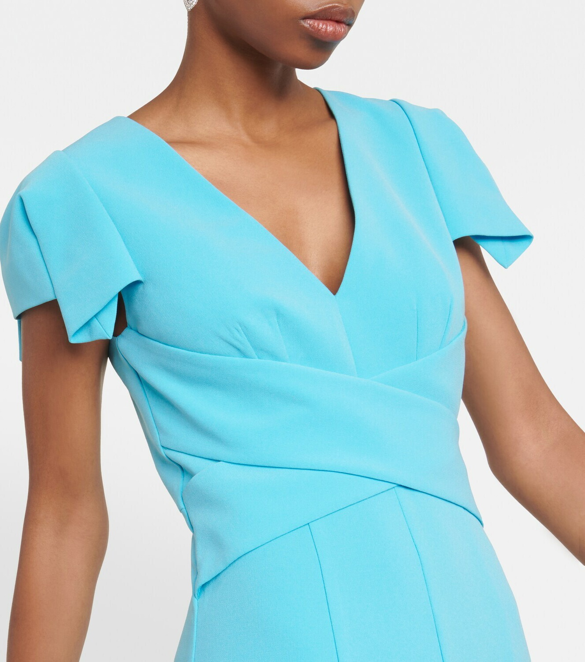 Roland Mouret A-line crêpe midi dress Roland Mouret