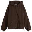 TTT MSW Men's Polartec Logo Fleece Hooded Jacket in Brown