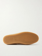 Mr P. - Classic Plimsoll Suede Sneakers - Brown