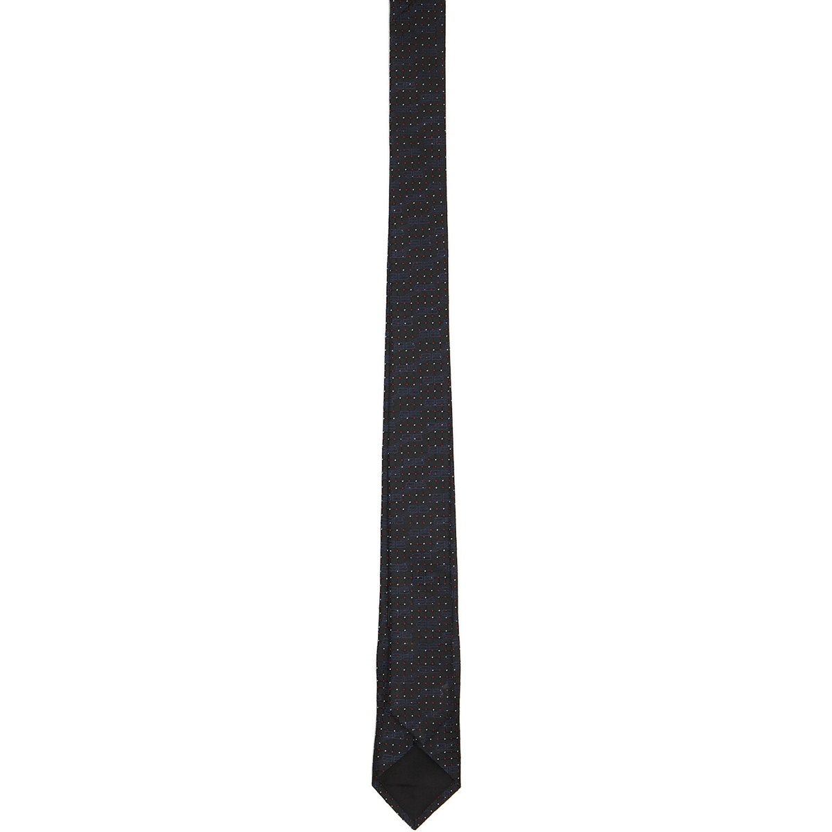 Balenciaga Navy Monogram Square Jacquard Tie