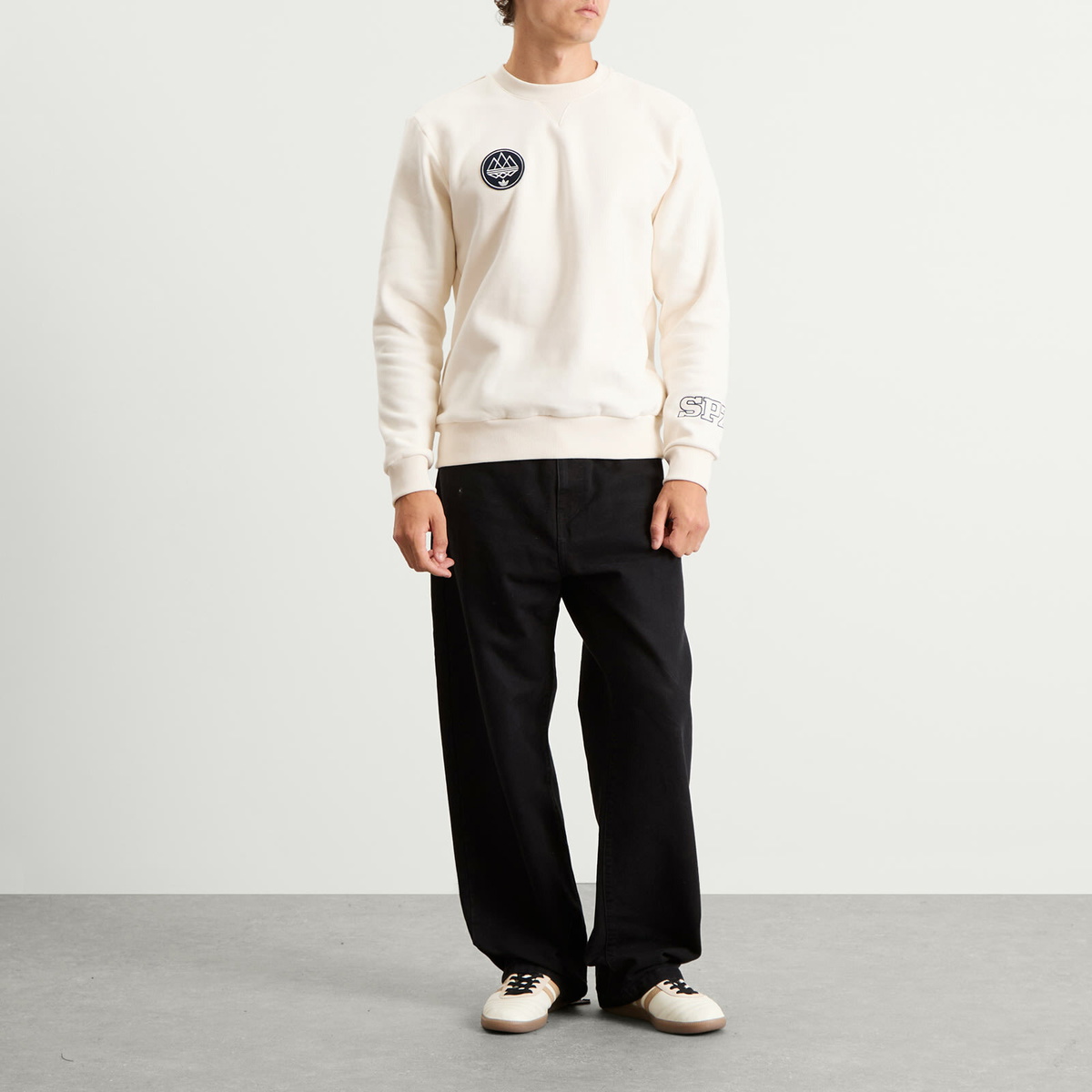 Adidas Men's SPZL Sweatshirt in Chalk White