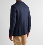 Isaia - Slim-Fit Wool and Cashmere-Blend Blazer - Blue