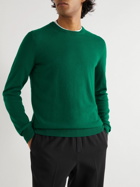 Incotex - Wool and Cashmere-Blend Sweater - Green