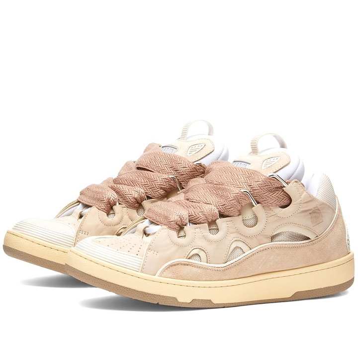 Photo: Lanvin Men's Sneakers Curb in Nude