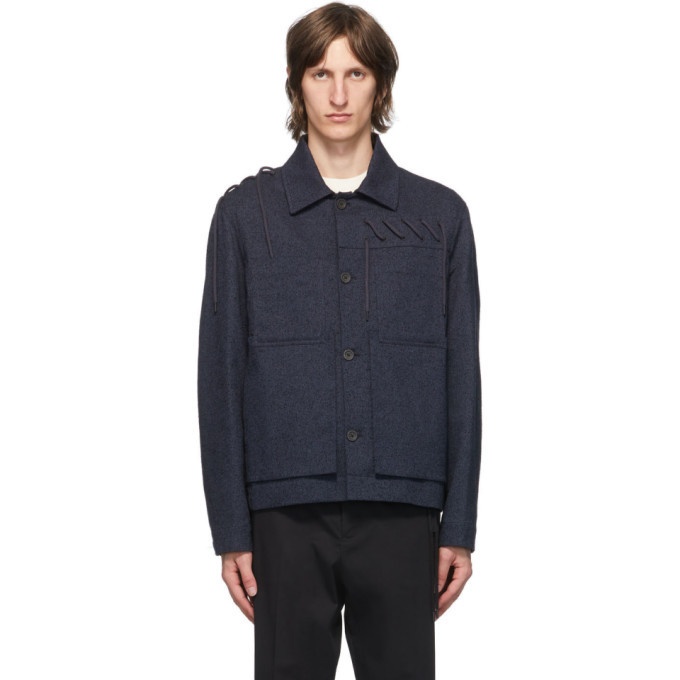 Craig Green Navy Laced Worker Jacket