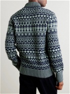 Oliver Spencer - Talbot Wool-Jacquard Rollneck Sweater - Blue