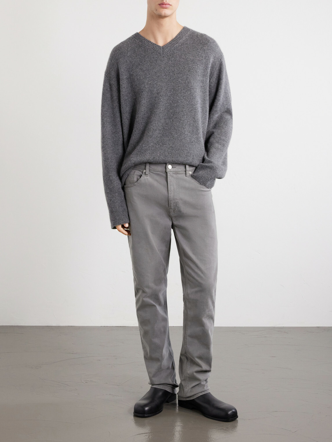 FRAME - Modern Straight Lyocell-Blend Jeans - Gray