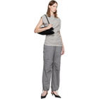 GANNI Gray Stretch Cotton Pocket Cargo Pants