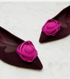 Roger Vivier Rose Vivier suede ballet flats