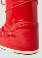 Icon Vinyl Snow Boots in Red
