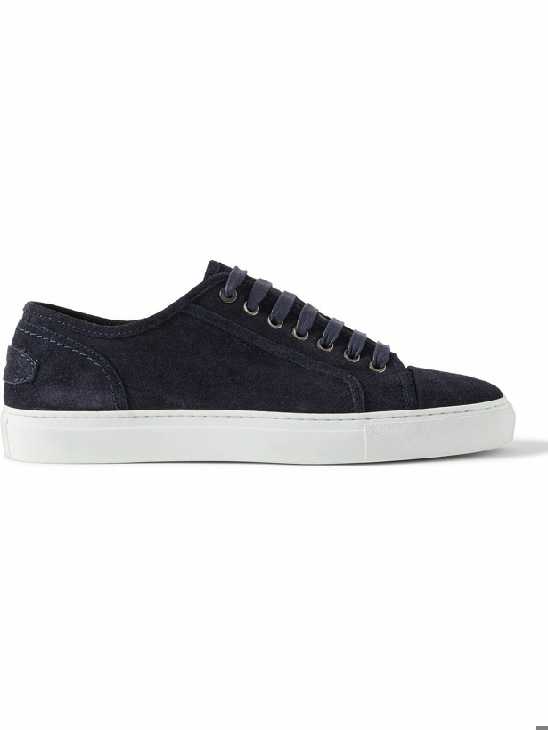 Photo: Brioni - Suede Sneakers - Blue