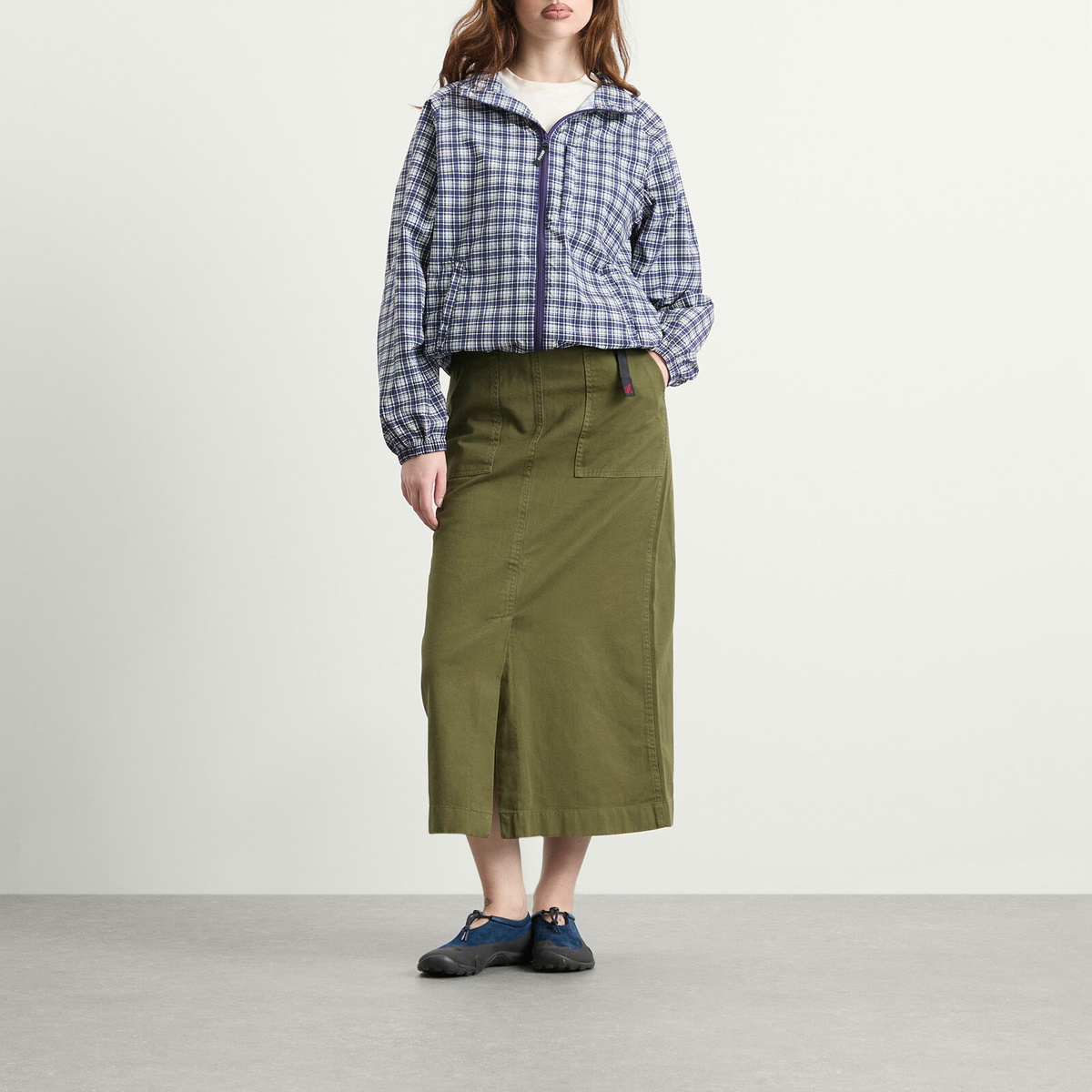 Gramicci Women's Midi Baker Skirt in Olive
