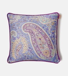 Etro Pegaso paisley cotton cushion