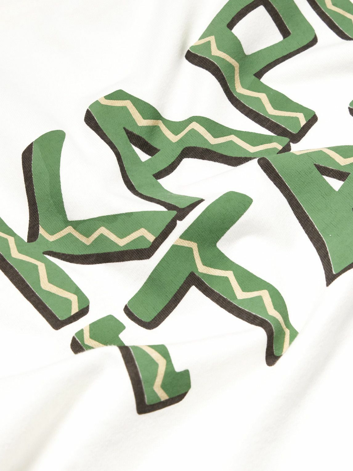 KAPITAL - Printed Cotton-Jersey T-Shirt - Green