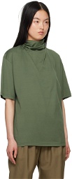 LEMAIRE Green Scarf T-Shirt
