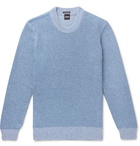 Hugo Boss - Waffle-Knit Cotton Sweater - Blue