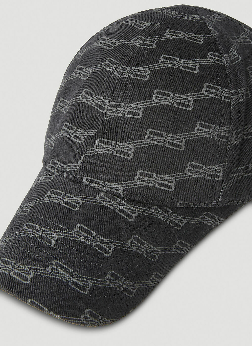 【ガルダ】 BALENCIAGAバレンシアガBB MONOGRAM CAP Balenciaga - BB Monogram Baseball Cap in Black Balenciaga
