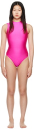 SKIMS Pink Disco Sleeveless Bodysuit
