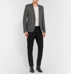 Saint Laurent - Slim-Fit Basketweave Wool Suit Jacket - Men - Gray