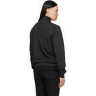 Diesel Black Mock Neck Metallic Oval D Track Jacket