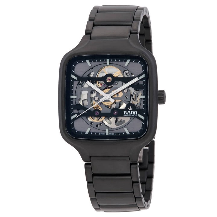 Photo: Rado True Square Automatic Skeleton Dial Unisex Watch R27197152
