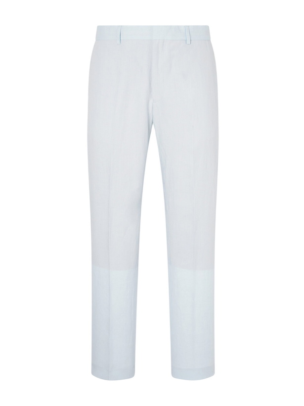 Photo: Paul Smith - Straight-Leg Linen Suit Trousers - Blue