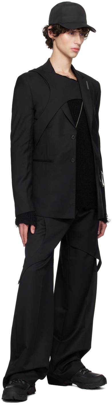 HELIOT EMIL Black Distressed Sweater