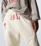 Balenciaga Printed cotton fleece sweatpants